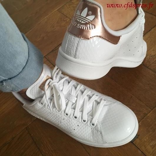adidas stan smith rose gold femme